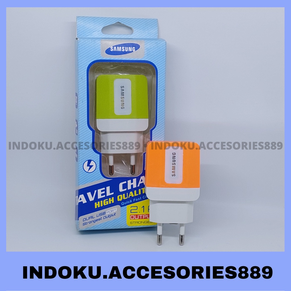 Batok Samsung DUAL USB High Quality 2.1A Ouput Strongest