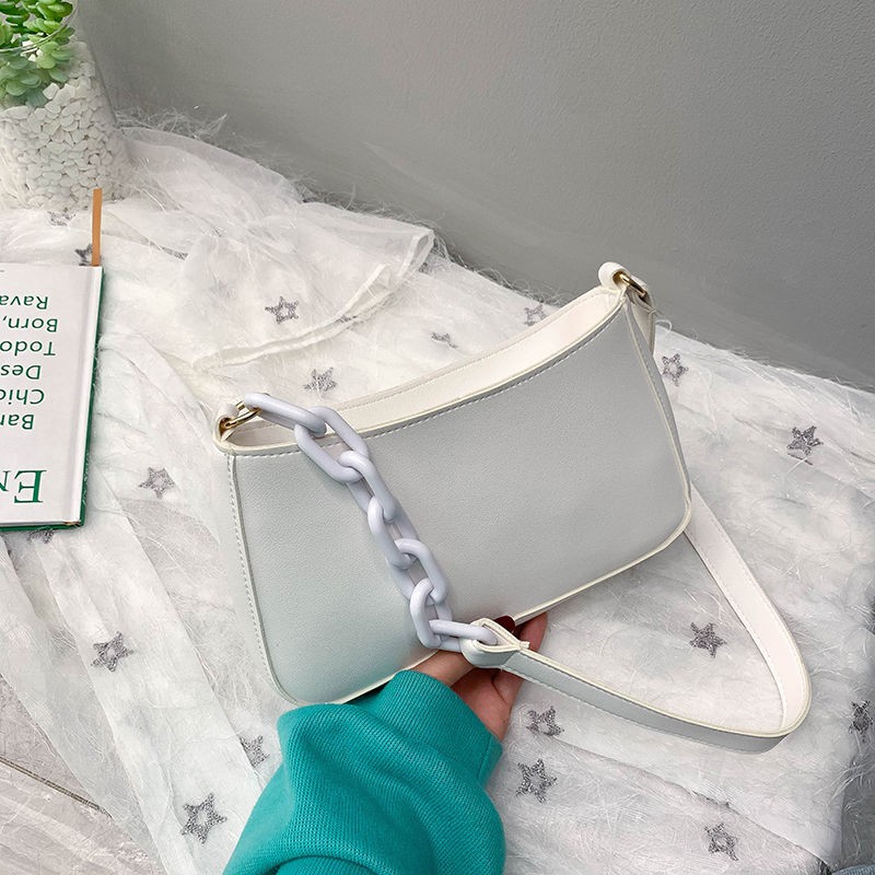 Tas Bahu/selempang Mini Bahan Kulit Pu Tali Rantai Untuk ...