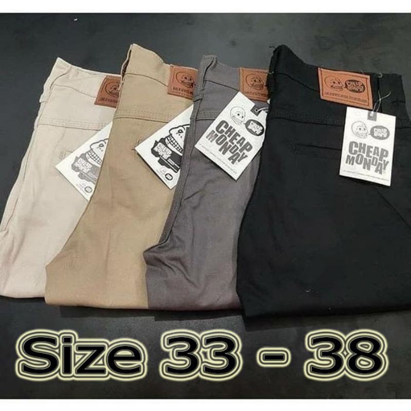 CELANA CHINO PRIA PANJANG FORMAL BAHAN STRECTH KERJA KANTORAN