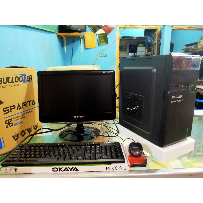 Komputer Fullset Core2Duo Ram 4Gb Harddisk 80Gb Lcd Keyboard Mouse