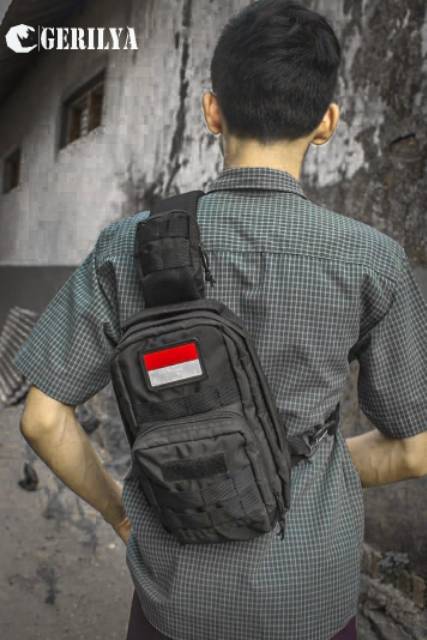 tas selempang pria/tas selempang army/waistbag pria/waistbag tactical Combata (tas kualitas premium)