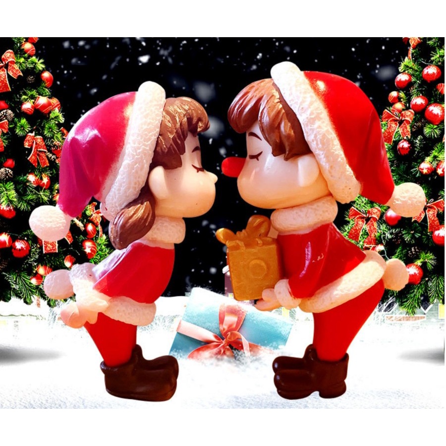 XKCP gantungan kunci couple pasangan natal christmas souvenir pajangan