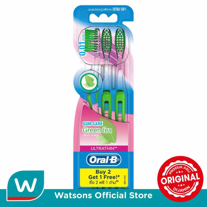 Oral B Tooth Brush Gumcare Greentea 3s