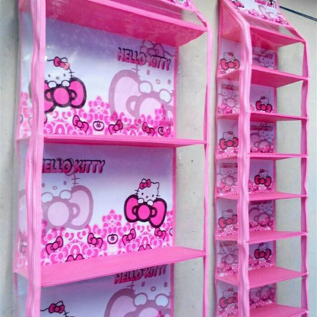 Rak Tas & Rak Sepatu set - Rak tas rak sepatu Hello kitty