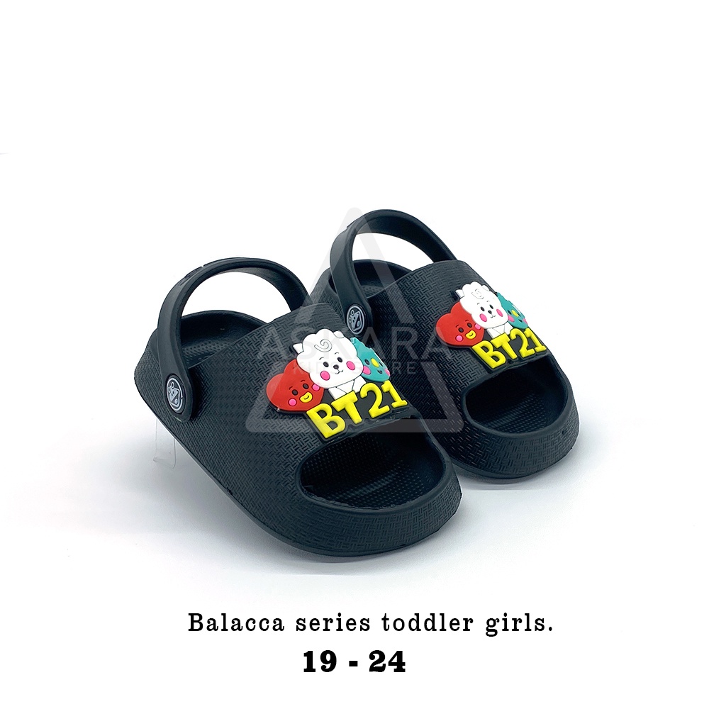 Askara - Sandal Anak Perempuan Selop Tali Belakang Bergambar Karakter Lucu