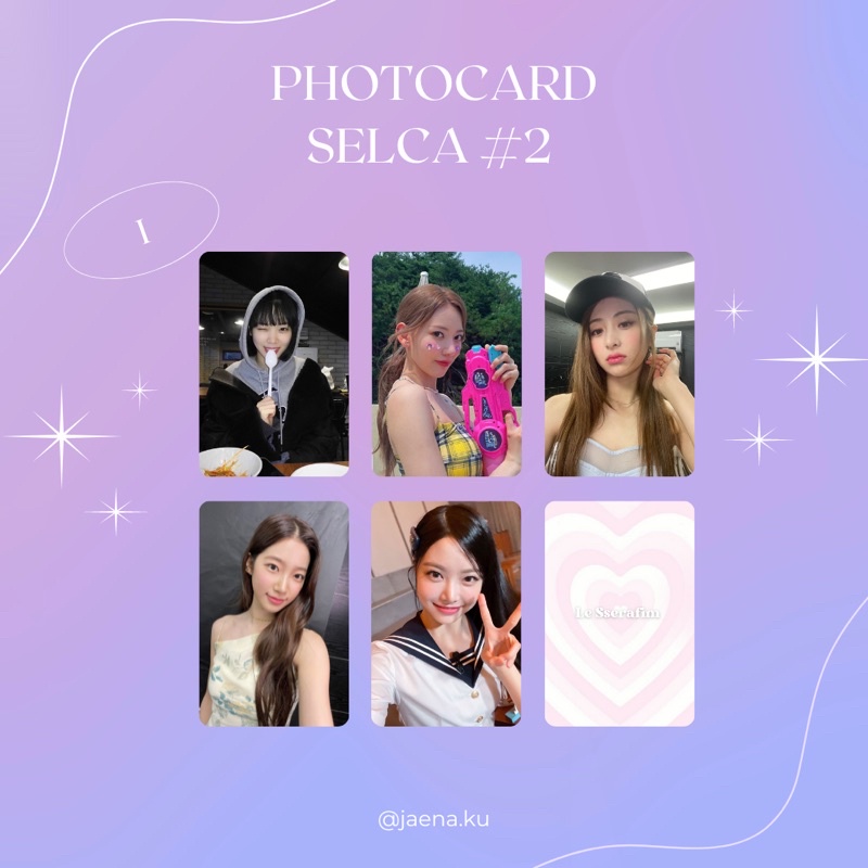 [LE SSERAFIM] PHOTOCARD SELCA #2 LE SSERAFIM ‼️BACA DESKRIPSI‼️