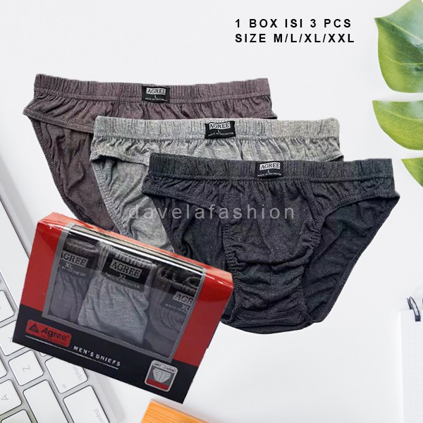 AGREE Art.2 - 8886 CD BRIEF PRIA [Size M L XL XXL] Mens Underwear Celana Dalam Pria