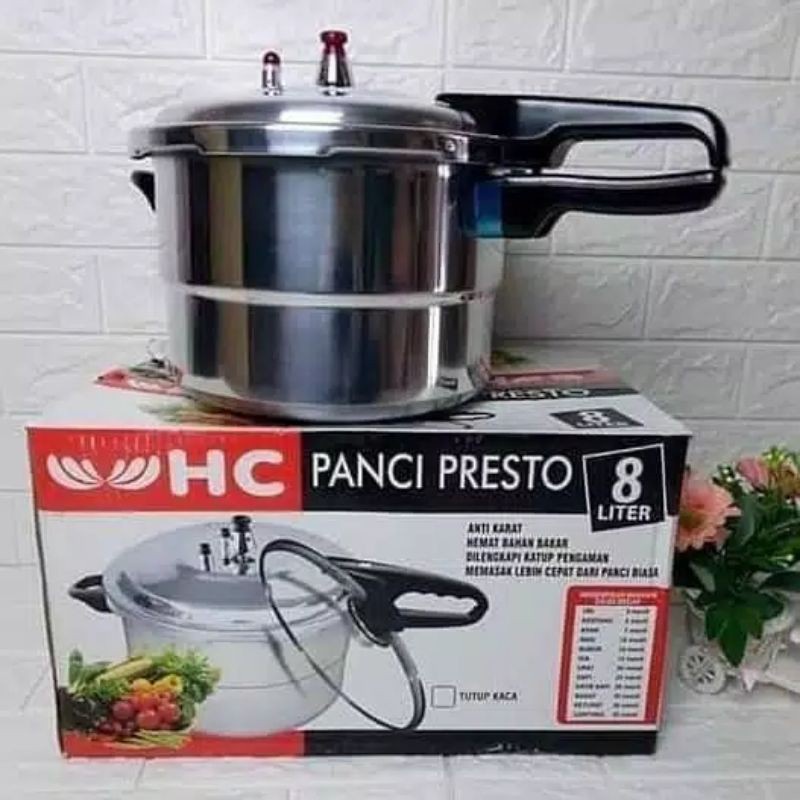 [RA] PANCI PRESTO 8L 8 LITER 8 L BESAR HC TANPA TUTUP KACA