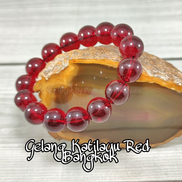 GELANG NATURAL FOSIL GETAH KATILAYU RED BANGKOK