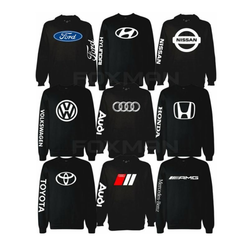 S - XXXXXL(6XL) Sweater CAR LOGO Crewneck Logo Mobil Sweatshirt Ikatan Mobil Motor BIGSIZE OVERSIZE