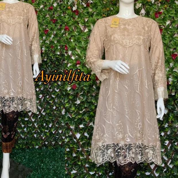 ۞ kebaya tunik kebaya modern bahan tulle bordir premium ◘