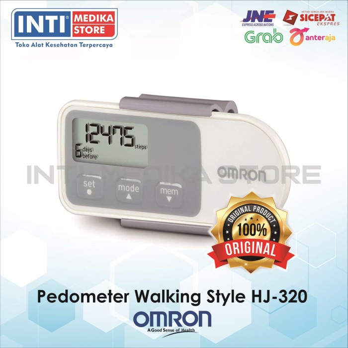 Omron - Pedometer/Penghitung Langkah/Step Counter Walking Style Hj-320 #98