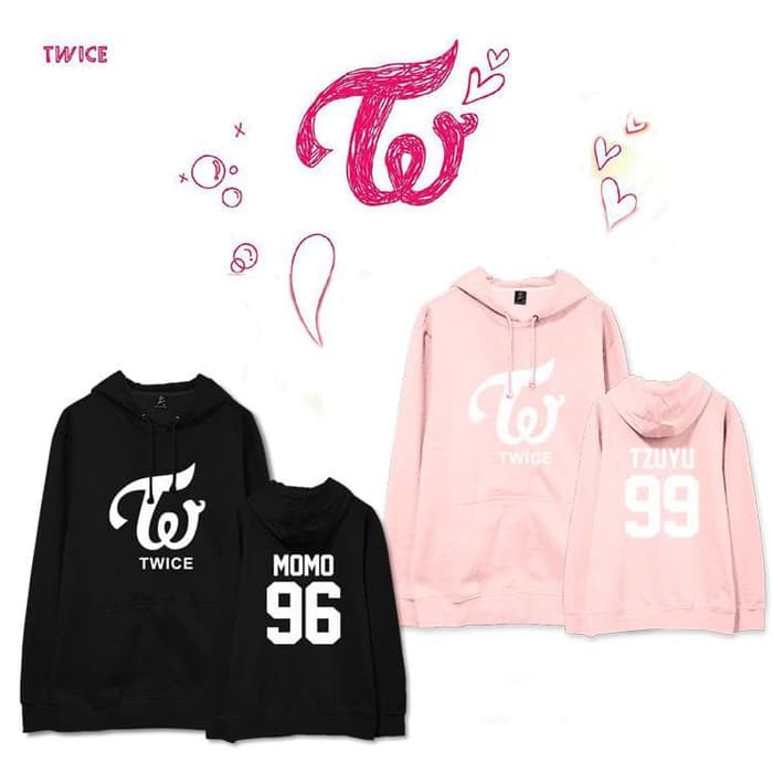 Jaket Hoodie Jumper Sweater Obral Murah TWiCE Momo Tzuyu + NAMESET