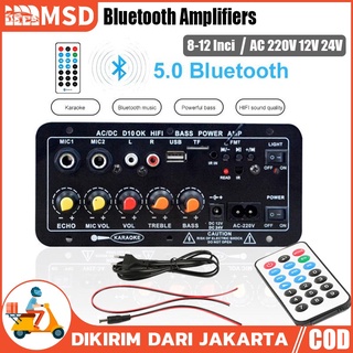 COD 5inci 4-10 inci 10 inci Amplifier Board Karaoke Audio Bluetooth USB FM Radio TF Player Subwoofer 30-120W