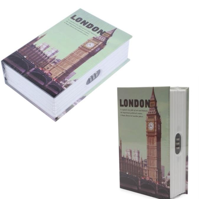 Brankas Bentuk Buku Krisbow Safe Deposit Box Cash Box