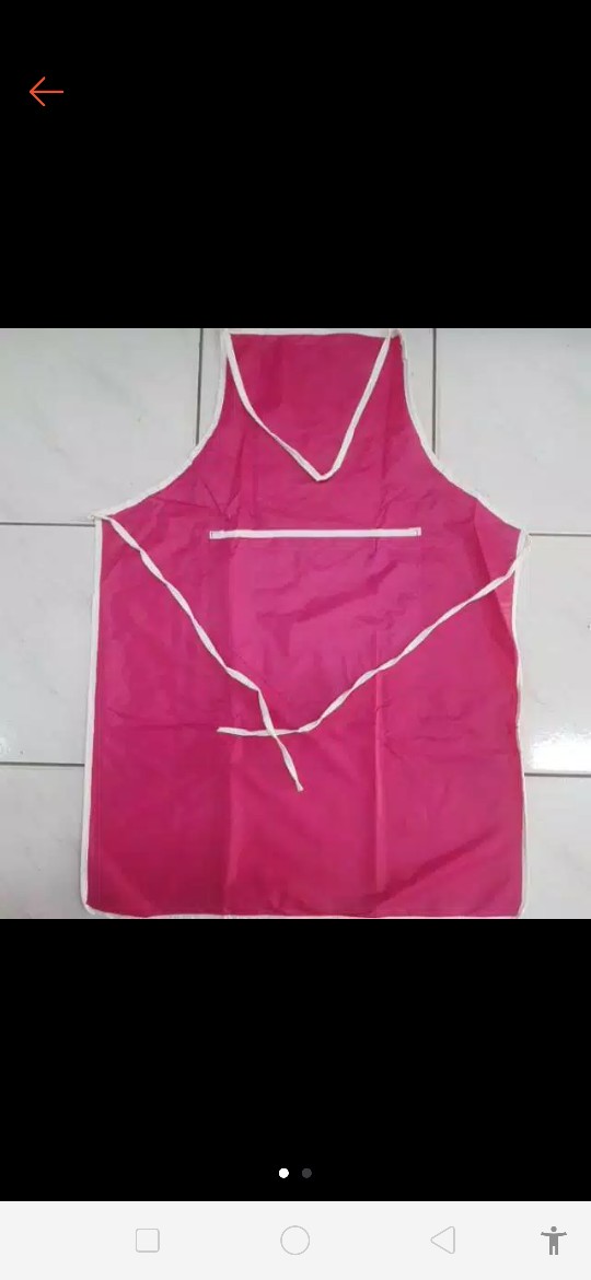 Apron / Celemek Plastik Parasut