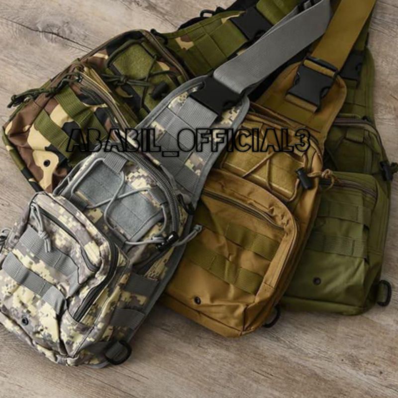 TAS SLEMPANG BOTOL/LUPUS ARMY FREE 1 LOGO