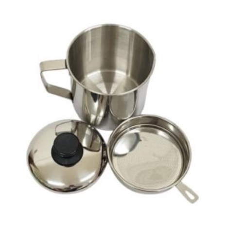 OH OIL POT Stainless Steel Wadah Saringan Minyak Goreng 1.3 Liter