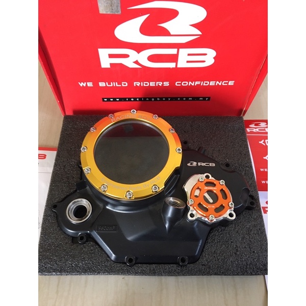 Bak kopling dan filter oli mx king transparan Rcb racing boy