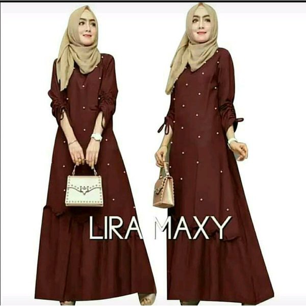 HN56R Gamis Syari Lira Maxi