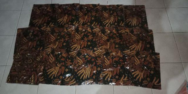 Risna Batik Hrb04 Kemeja Batik Pria Lengan Pendek Katun Primis Premium Halus Adem M L Xl