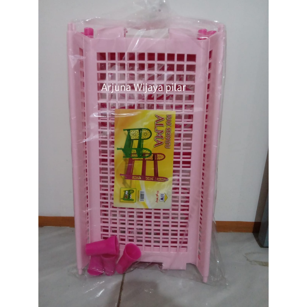 Rak Sepatu serbaguna susun 2 ALMA (terbaru) +Bubblewrap