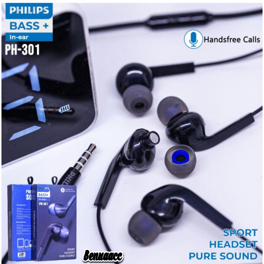 (ba) HF/HEADSET PHILIPS MODEL PH-301 SPORT PURE SOUND