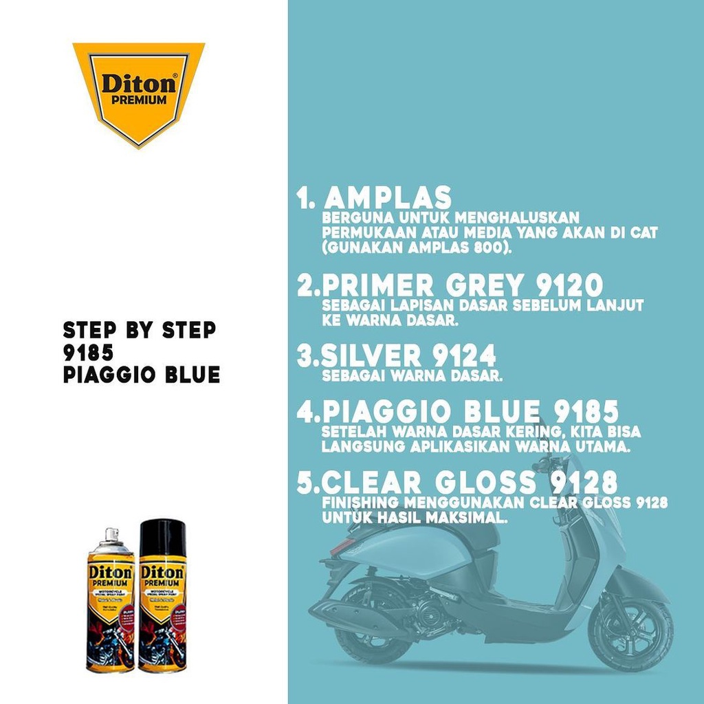 DITON PREMIUM Piaggio Blue V9185 400 ml