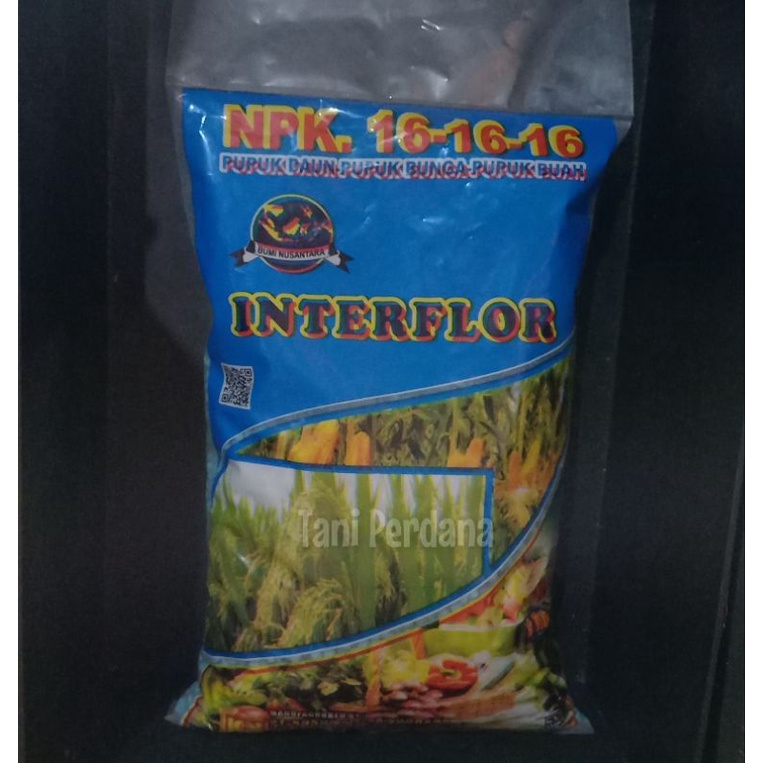PUPUK NPK 16-16-16 INTERFLOR 1KG