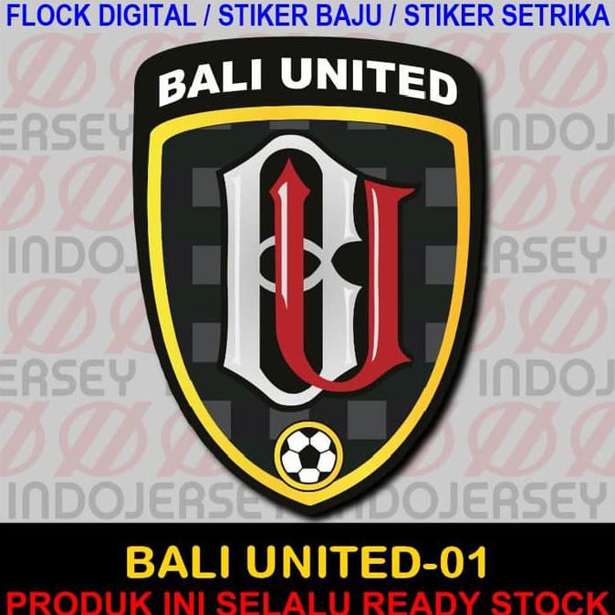 Ready Stock Patch Flock Setrika - Logo Indonesia - Bali United 01 - Flock Standard
