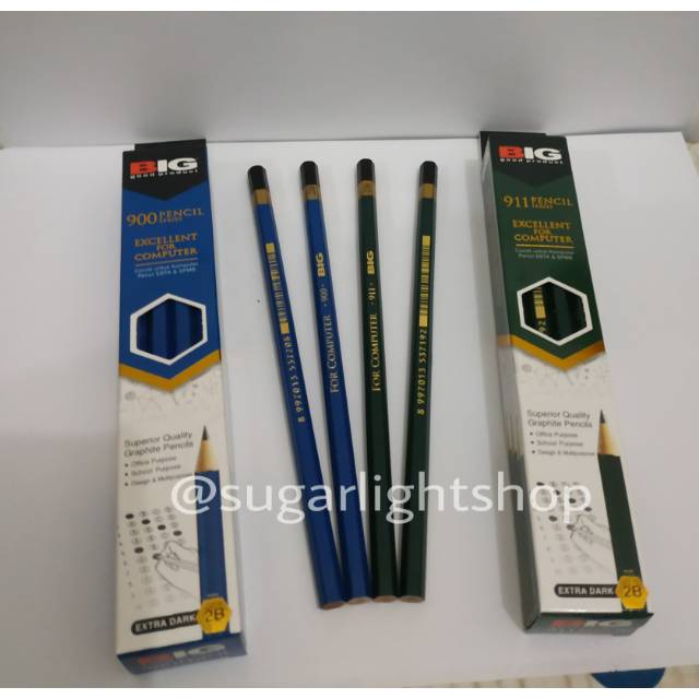 

Pensil 2B Big 1 lusin (isi 12 pcs)