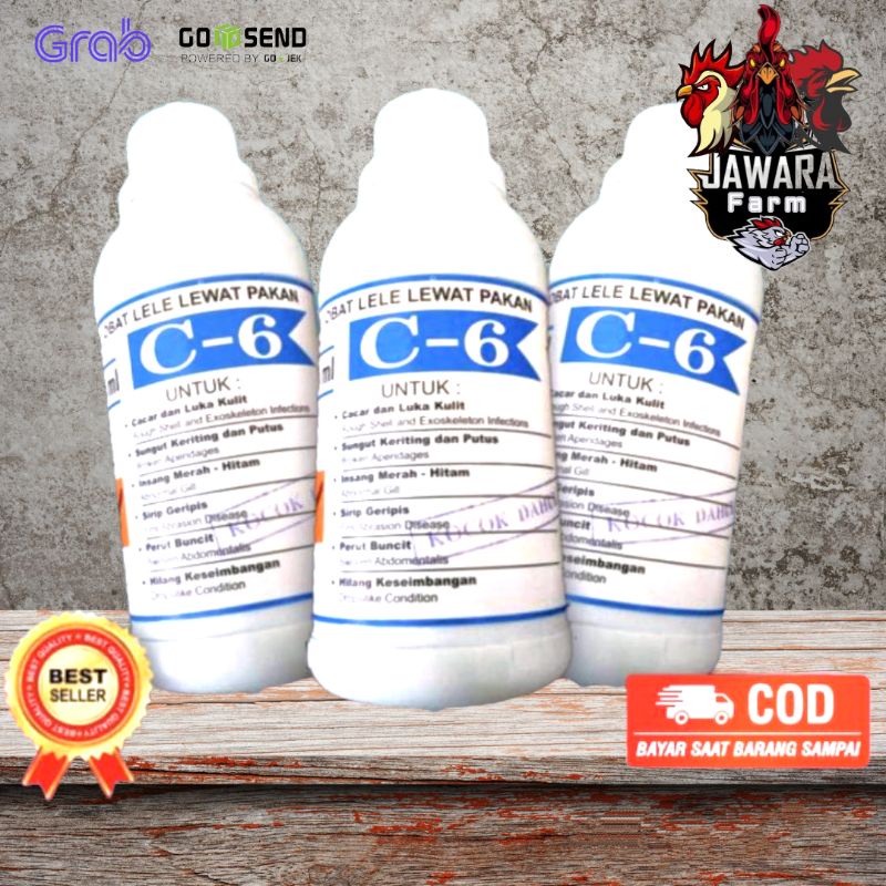 Obat Luka Jamur Ikan Lele C6 250 ml ORIGINAL