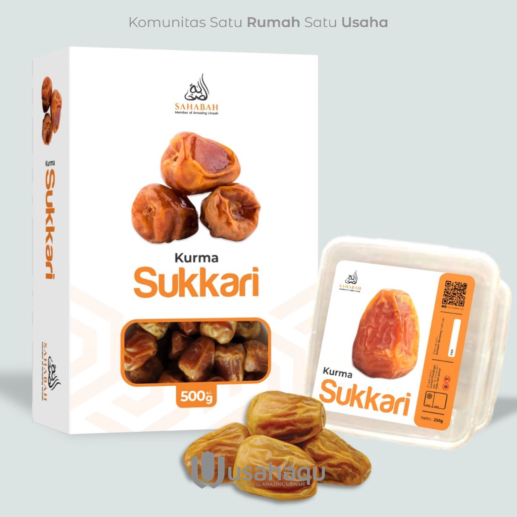 

Kurma Premium Sukkari Sahabah | 250 gram - 500 gram
