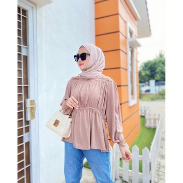 1KG MUAT 5PCS | SUGAR BLOUSE AMANDA BASIC TOP HITS SELEBGRAM FASHION WANITA MUSLIMAH