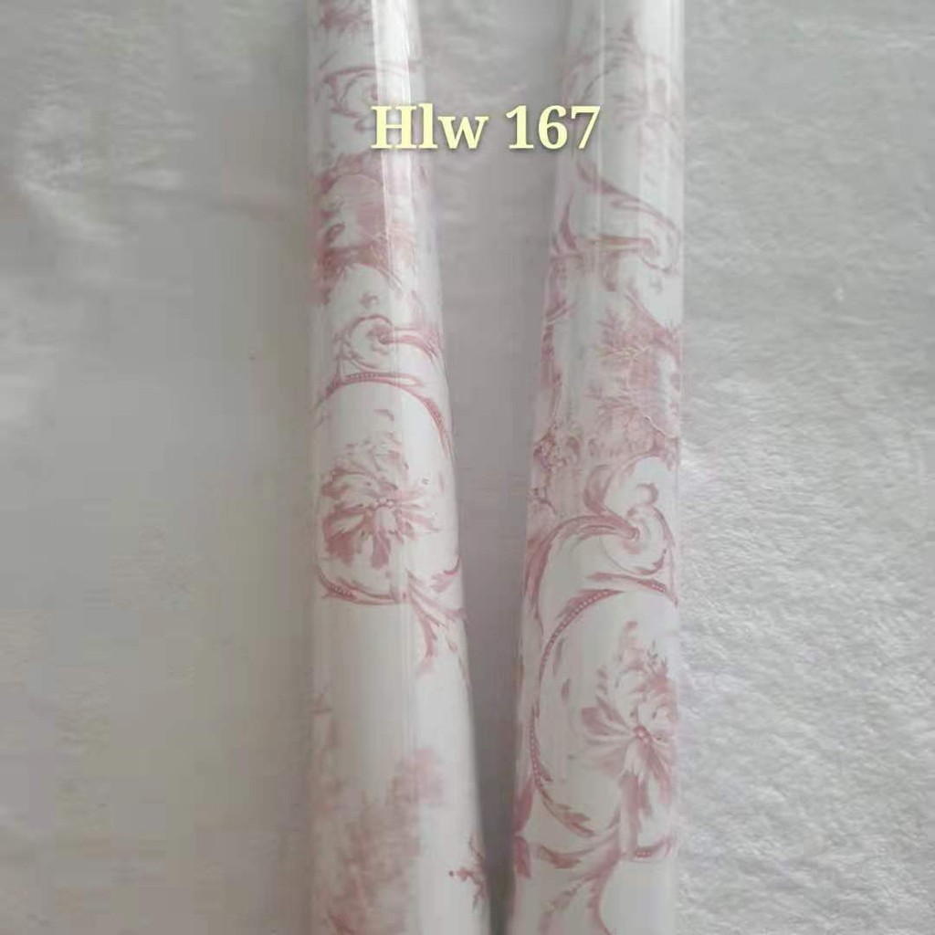 Wallpaper Sticker Dinding Motif Batik Ulir Polos