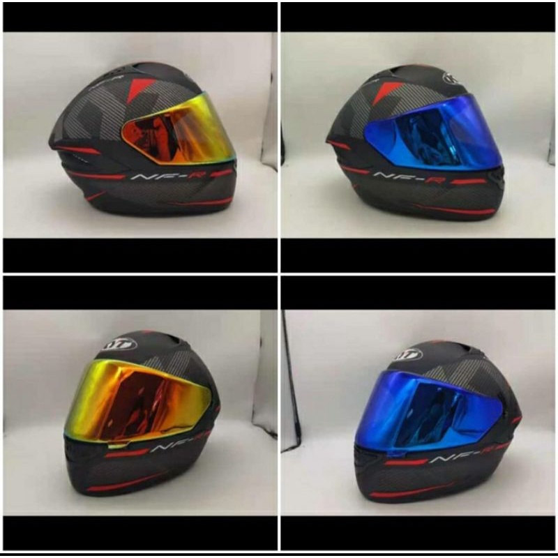 VISOR KYT NFR | KYT NX RACE | FLAT IRIDIUM RED GOLD