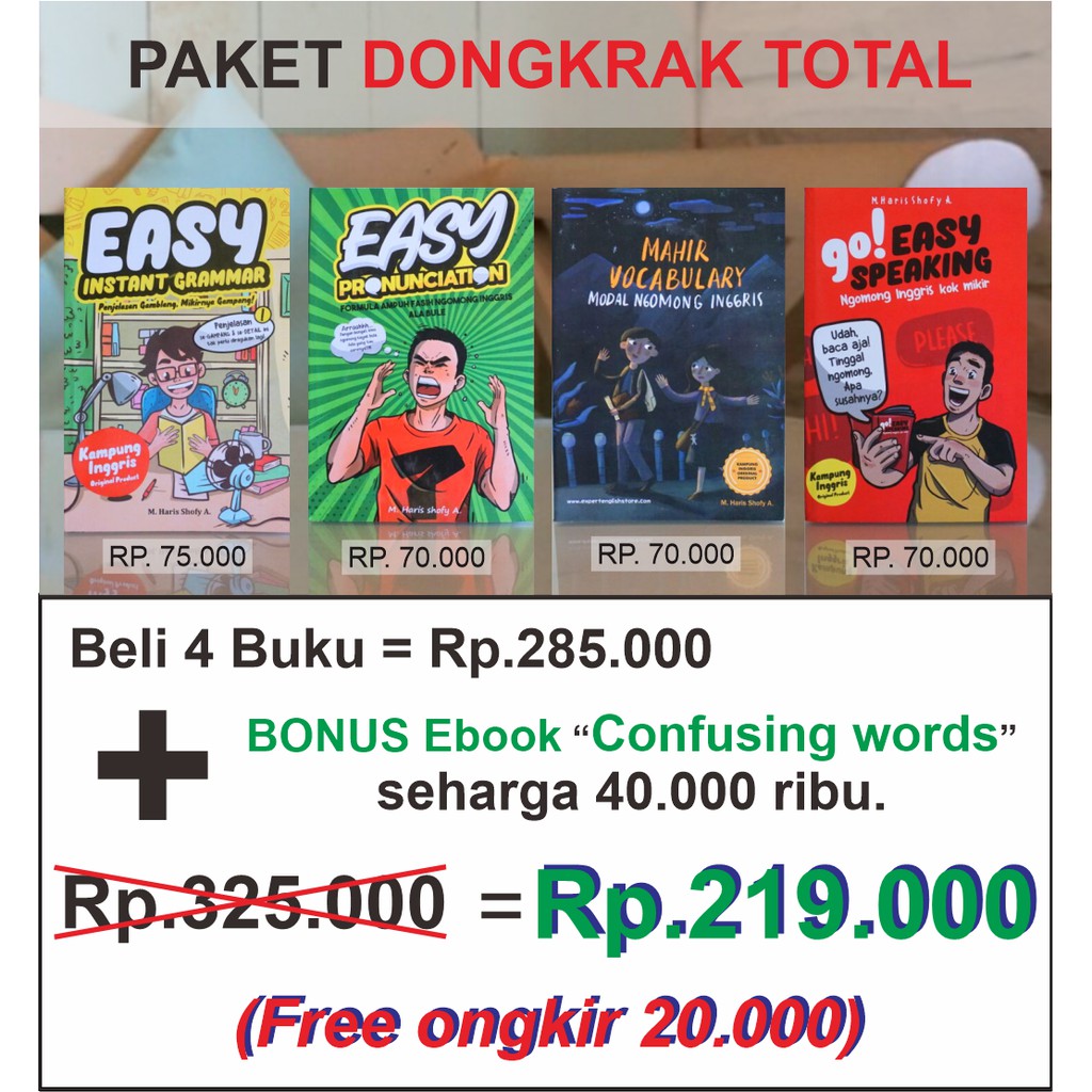 Paket 4 Buku Jago English Shopee Indonesia