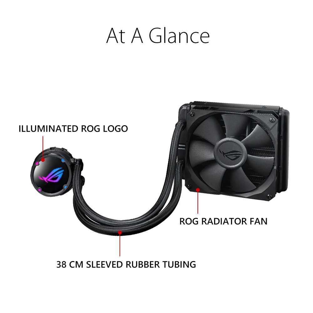 ASUS ROG STRIX LC 120 RGB - AIO LIQUID CPU COOLER WATER COOLING