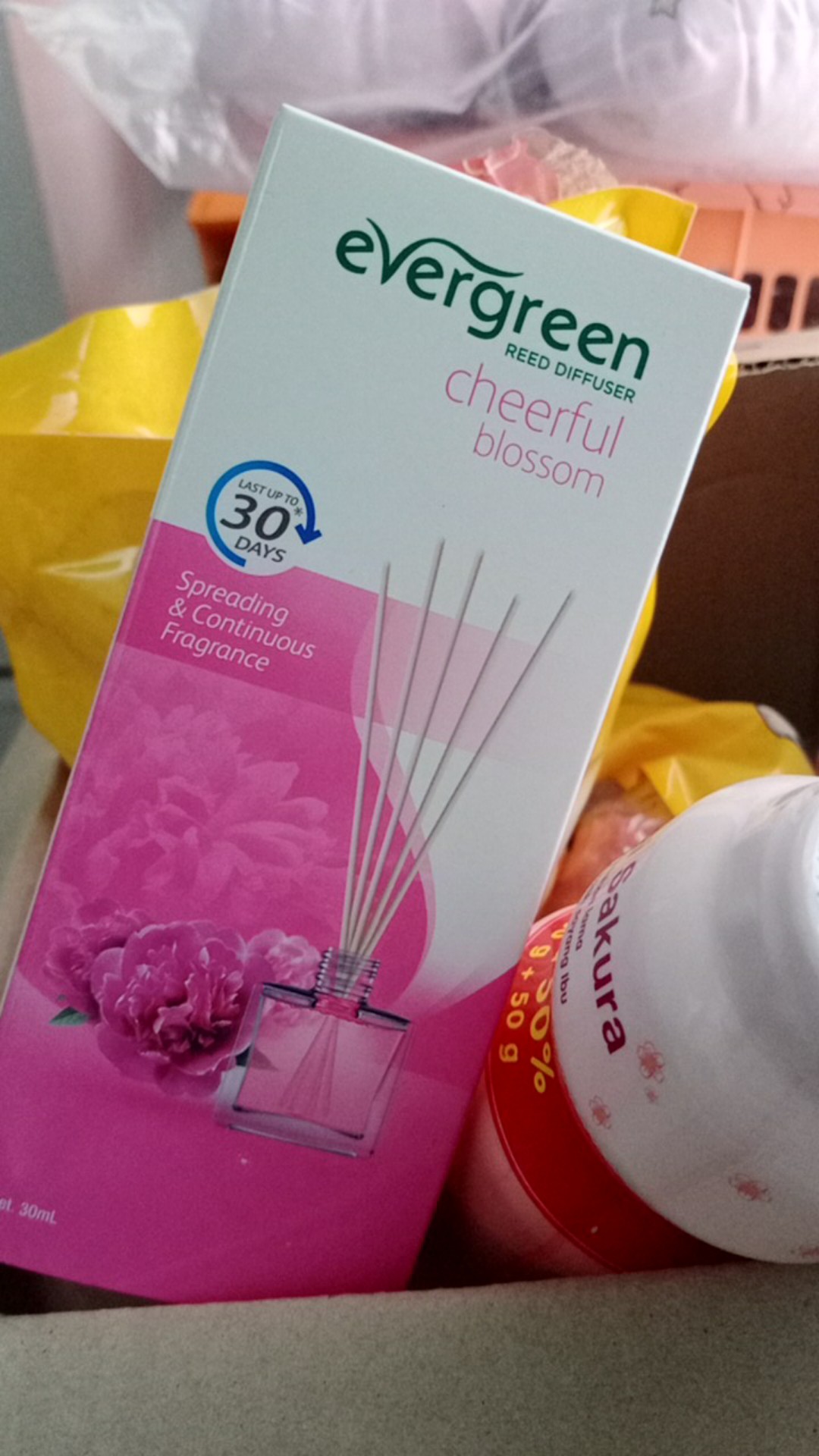 Evergreen / Reed Diffuser / 30ml / Set / Refill / Pengharum Ruangan / Aroma Bunga