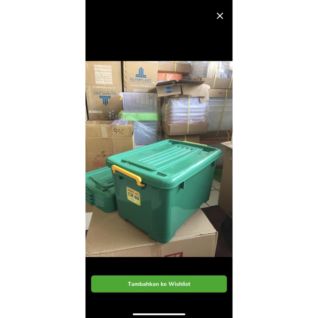 box container box kontainer plastik 60 liter serbaguna