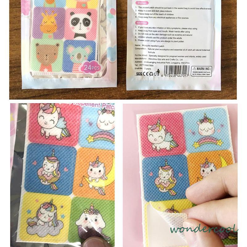 6 PCS bayi stiker pengusir nyamuk Hewan Kartun Anti Nyamuk Stiker Patch untuk Bayi Anak-anak Wanita Hamil-Won