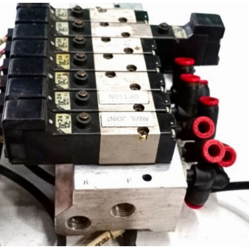 Selenoid Valve 6 Station 5-Port PCS244-NB-D24SP 24V Dc Tube 4Mm Kuroda