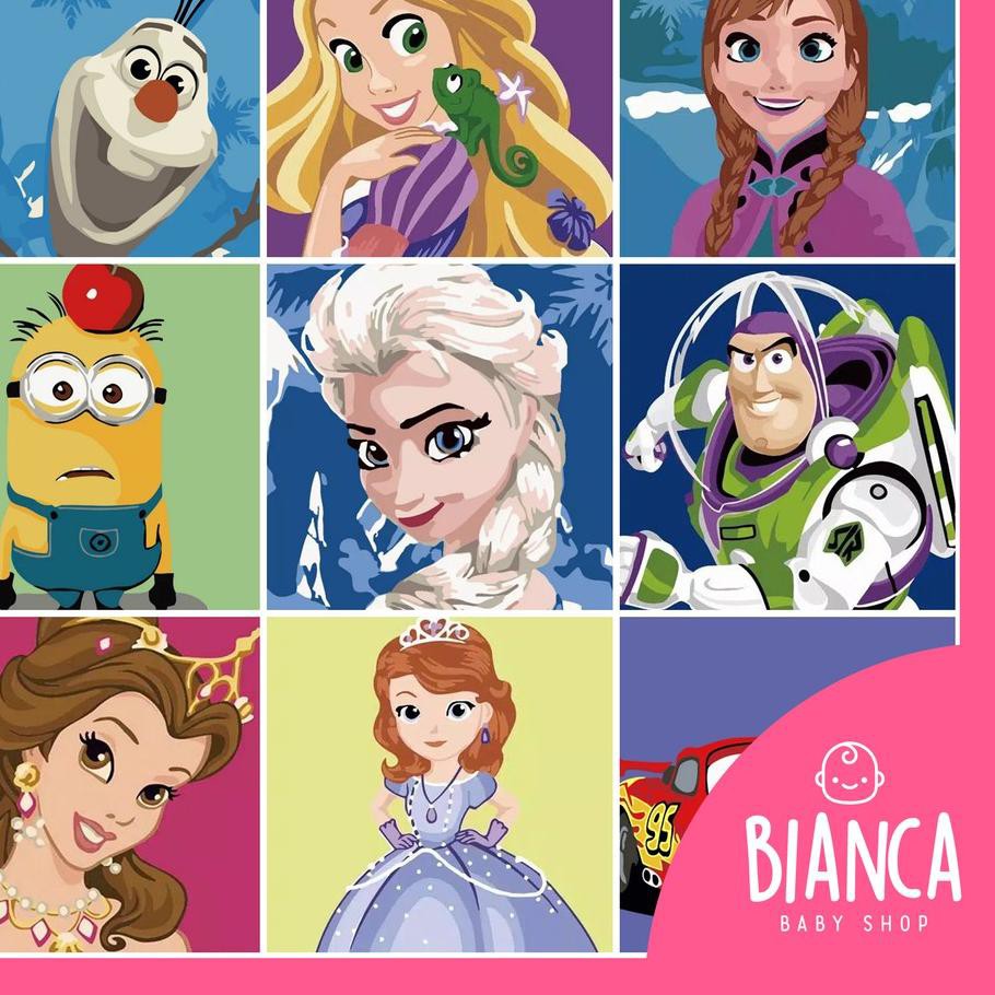

◌ (1) BIANCA - Prakarya Anak Painting Number Bahan Kanvas / Painting Kanvas By Number ♦