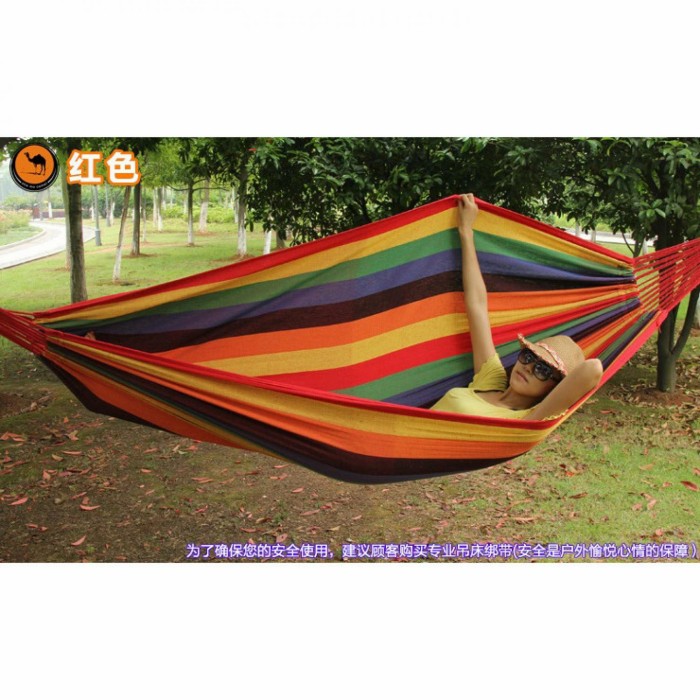 Double Thick Ayunan Canvas Hammock / Tempat Tidur Gantungan Di Pohon