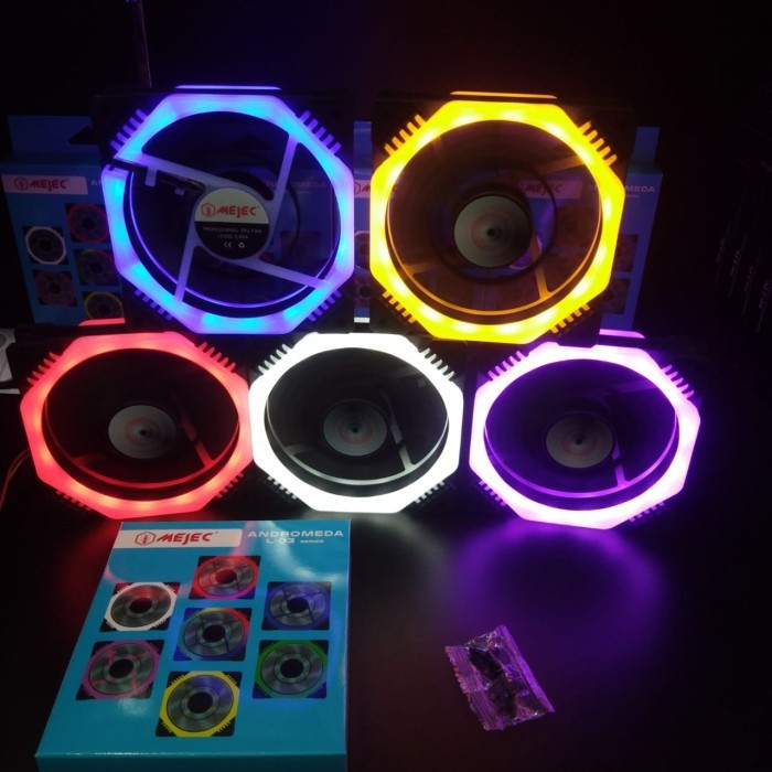 Andromeda L-03 Fan Casing 12CM Mejec Double LED RING - Fan Case 12 cm Led