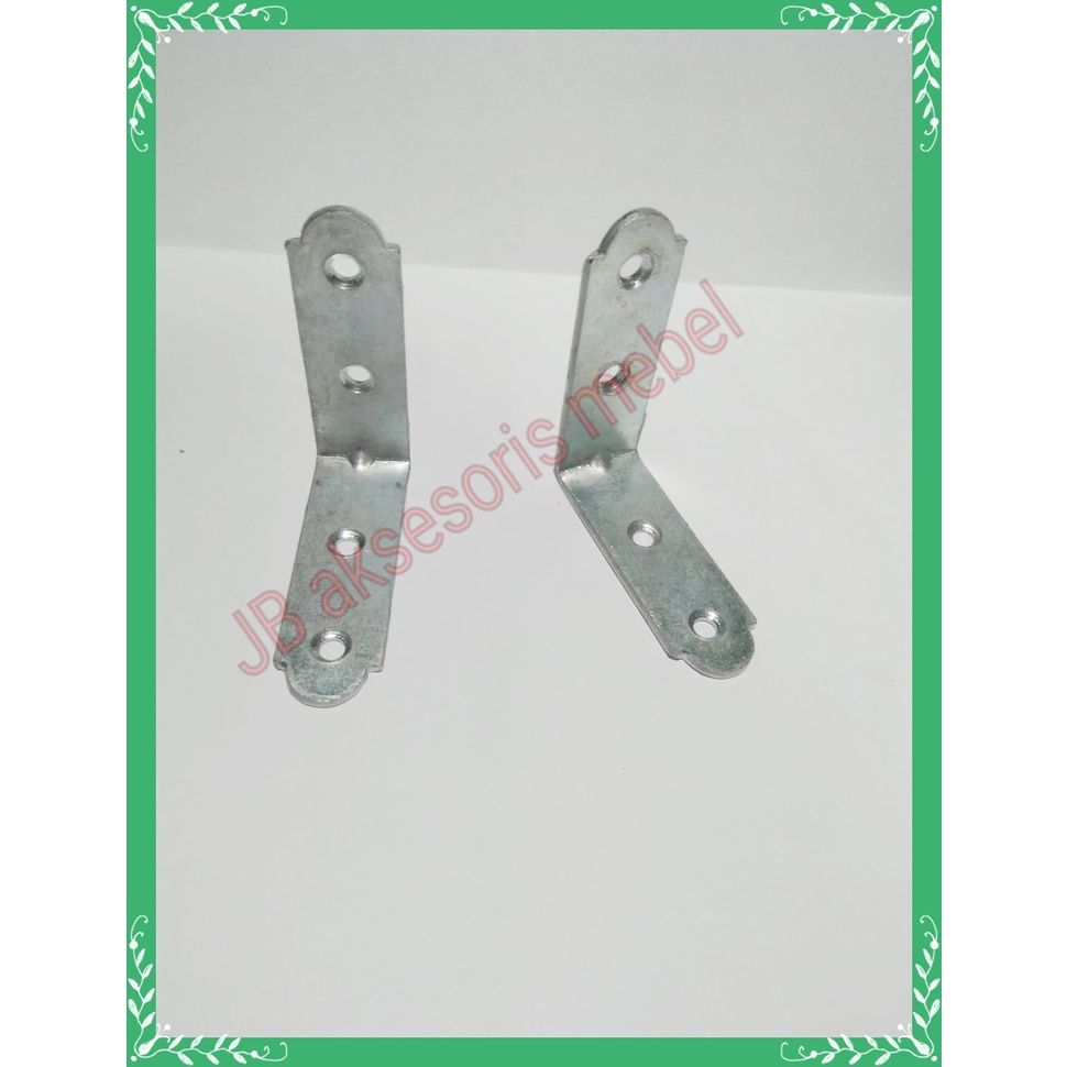 PLAT SIKU RAK L 4x4 CM BESI VERSENG