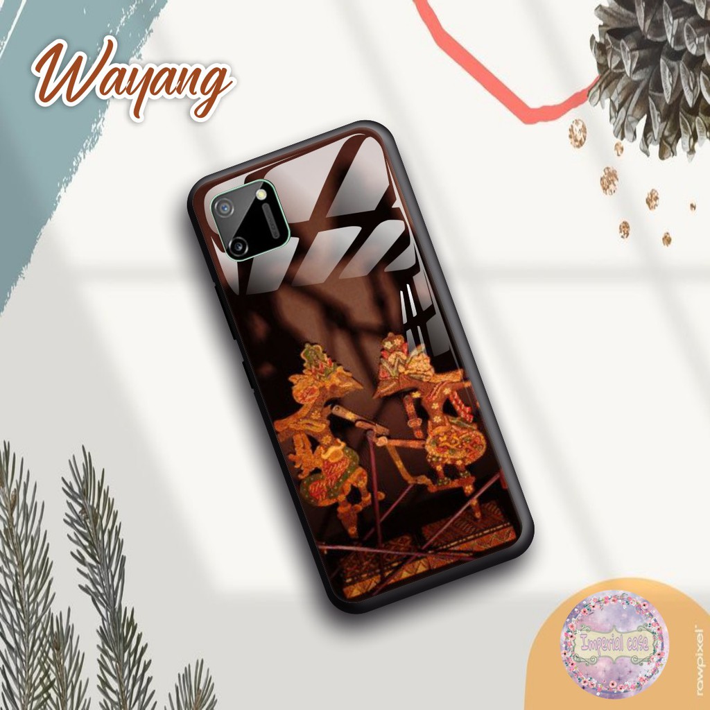 Gravity Plastic Softcase Back Case Glass Kaca Wayang Oppo A1K A3S A5S A7 A12 A11K A5 A9 A11X A15 A31