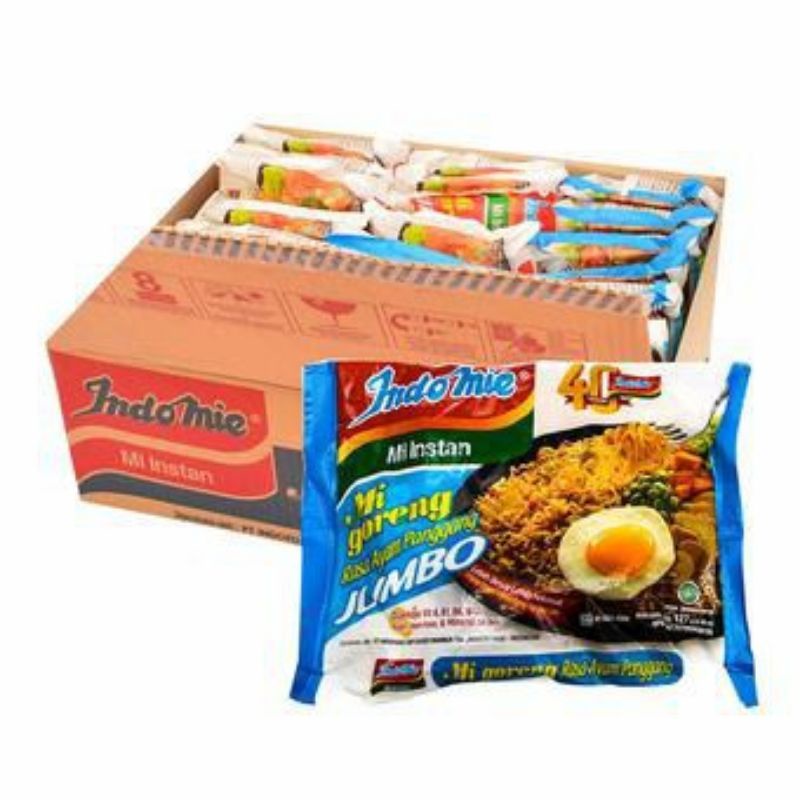 Jual Indomie Mi Goreng Jumbo Ayam Panggang 1 Dus /karton isi 24 Indonesia-Shopee Indonesia