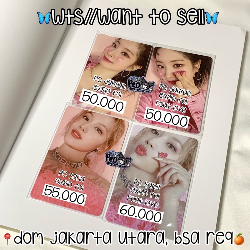 PHOTOCARD PC DAHYUN SANA TWICE ALBUM FORMULA OF LOVE OFFICIAL READY STOCK
