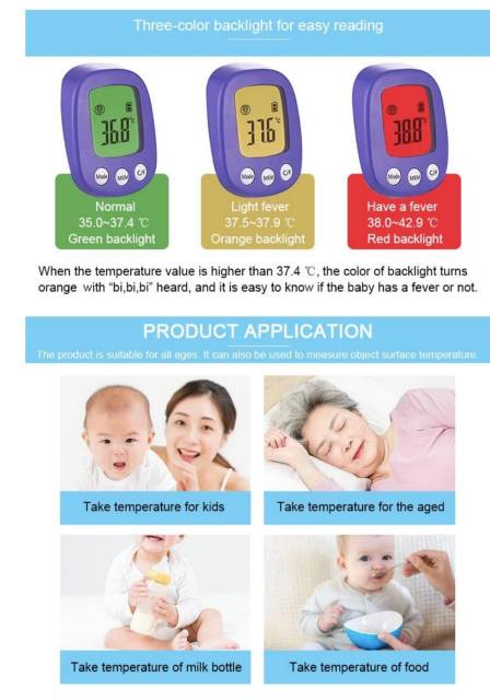 Termometer Digital Suhu Badan Termometer Infrared